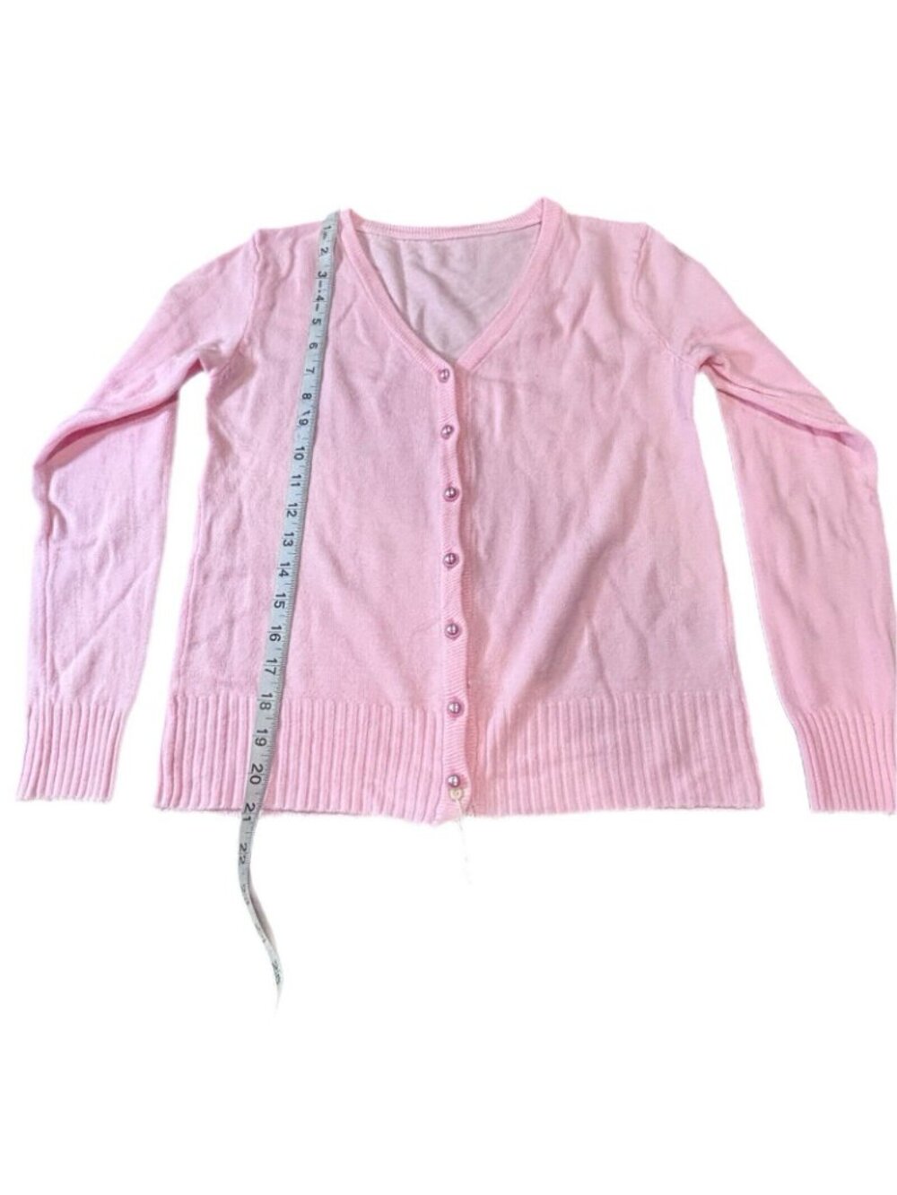 Set Of 2 Dress Sweaters For Women Xiao Mi Hu 1 Color Pink 1 Light Pink Button Up - Picture 7 of 11